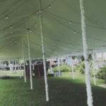 The Ultimate Guide to Tent Rentals in Los Angeles, CA image showing a white event tent setup for outdoor events and celebrations.
